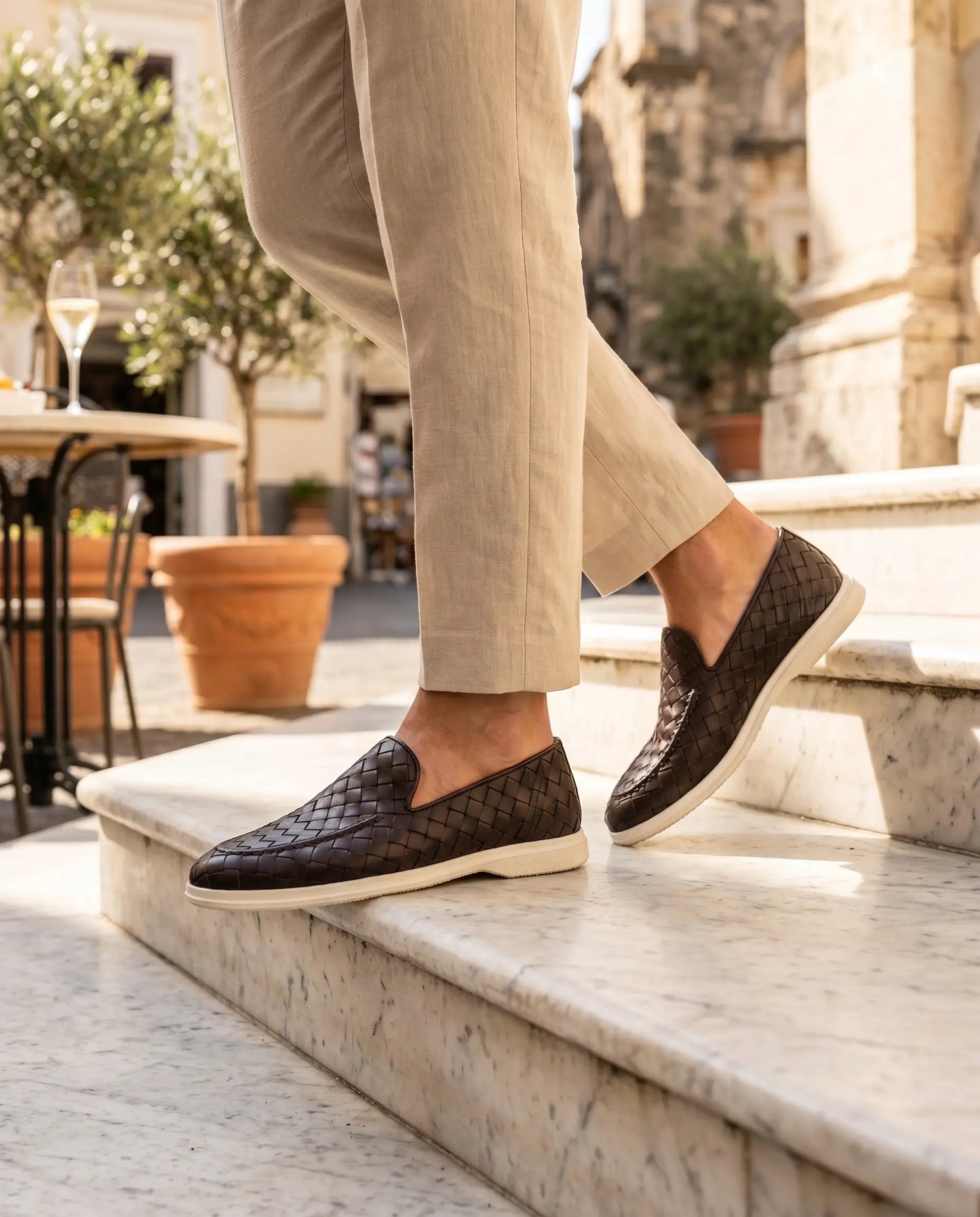 Sorrento Woven Loafer - Braun Maja