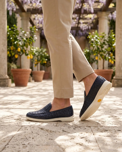 Sorrento Woven Loafer - Blau Maja