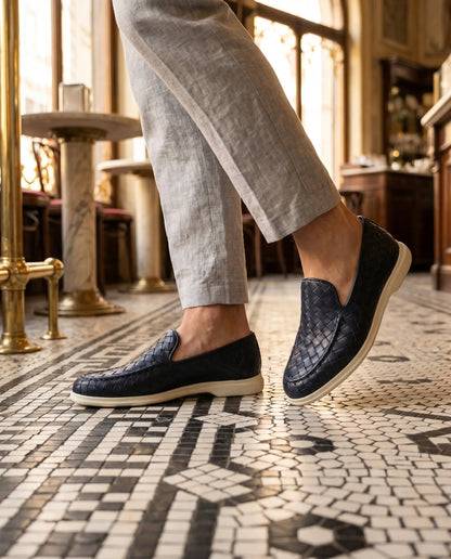 Sorrento Woven Loafer - Blau Maja