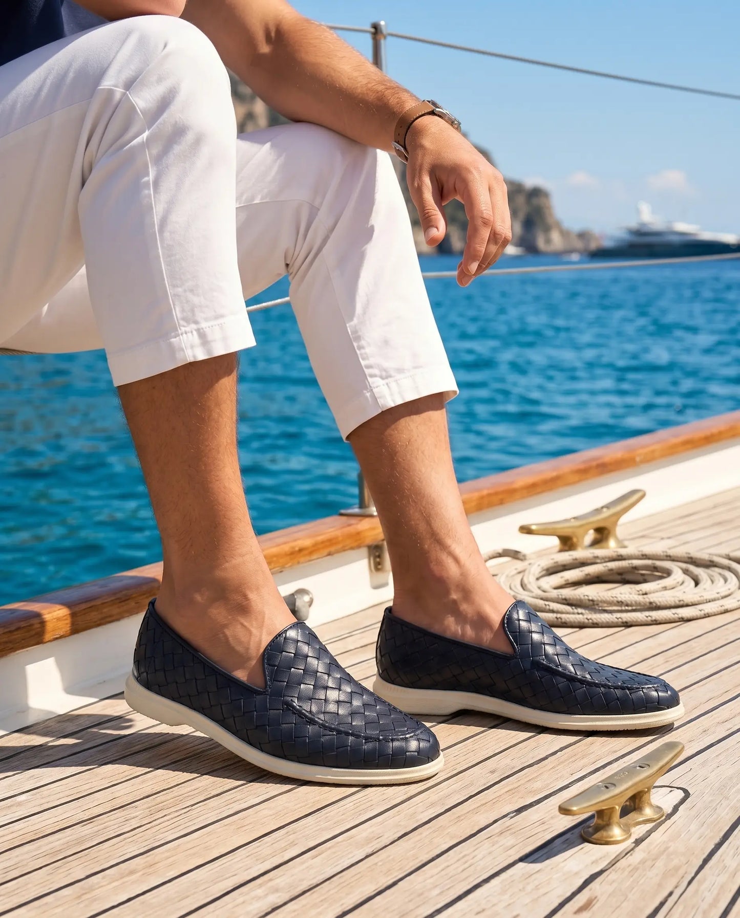 Sorrento Woven Loafer - Blau Maja