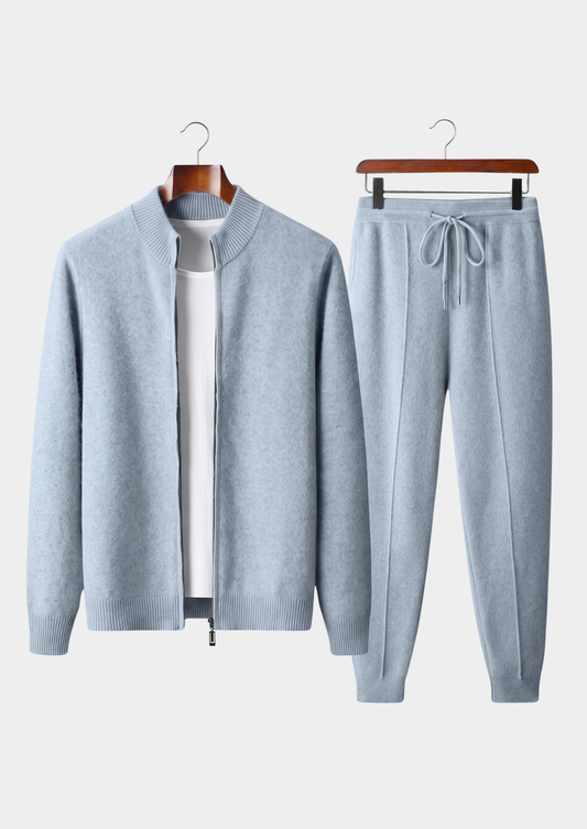 Reines Extra-Fein Merinowolle Hellblau Luzzo Set RivaSylt