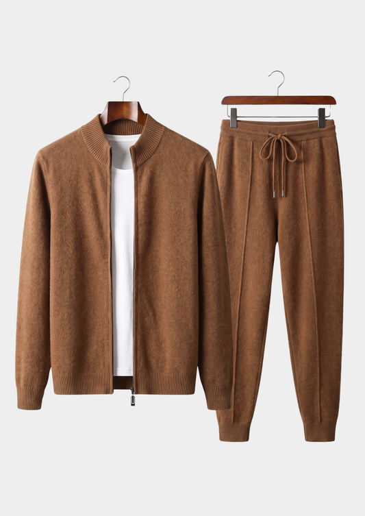 Reines Extra-feines Merinowoll Caramel Luzzo Set RivaSylt