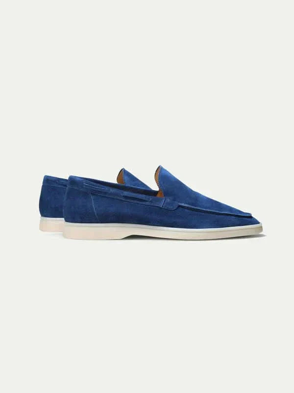 Klassischer Suède Loafer Berry Blue Maja