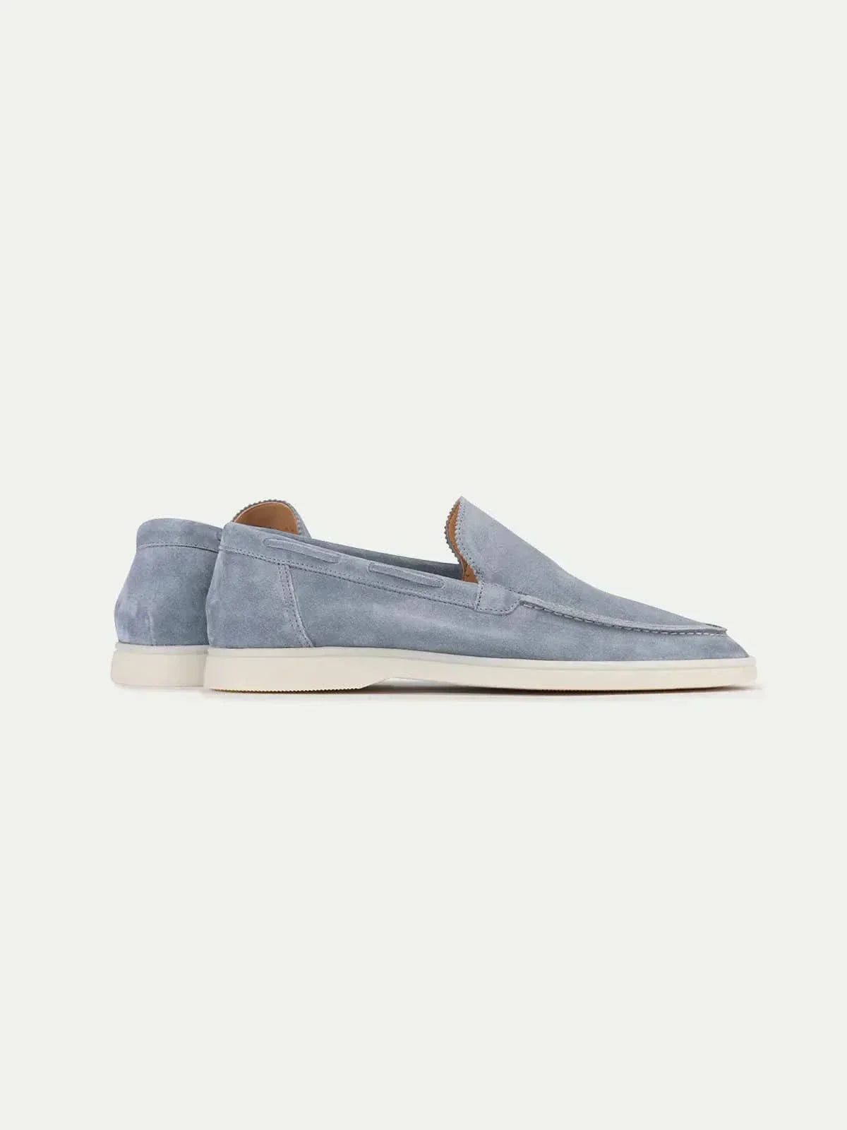 Klassischer Suède Loafer Baby Blau Maja