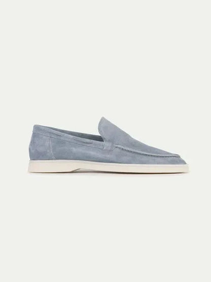 Klassischer Suède Loafer Baby Blau Maja