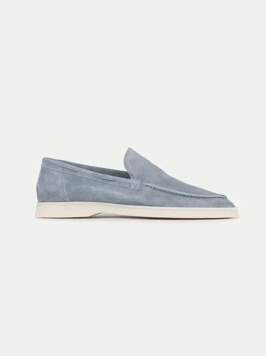Klassischer Suède Loafer Baby Blau Maja