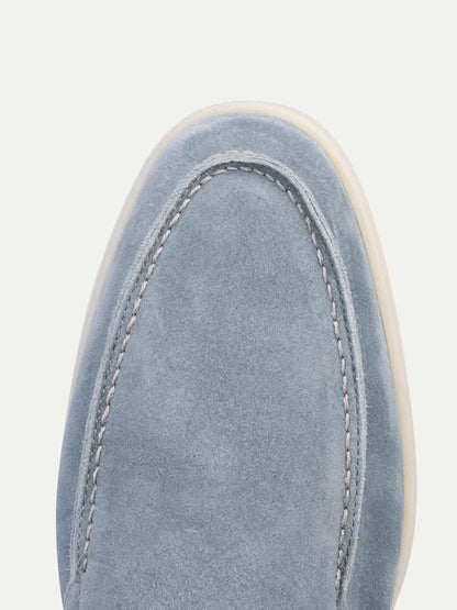 Klassischer Suède Loafer Baby Blau Maja