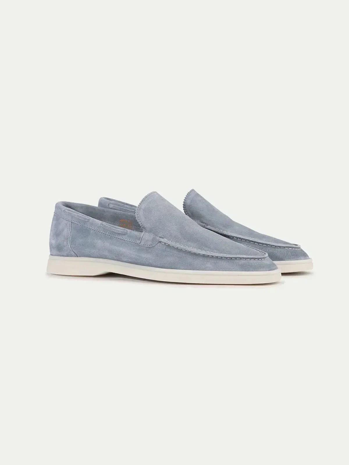 Klassischer Suède Loafer Baby Blau Maja
