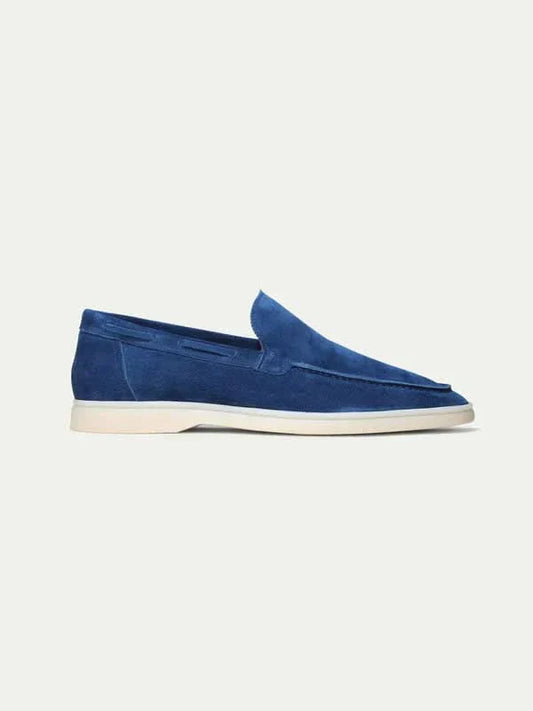 Klassischer Suède Loafer Berry Blue Maja