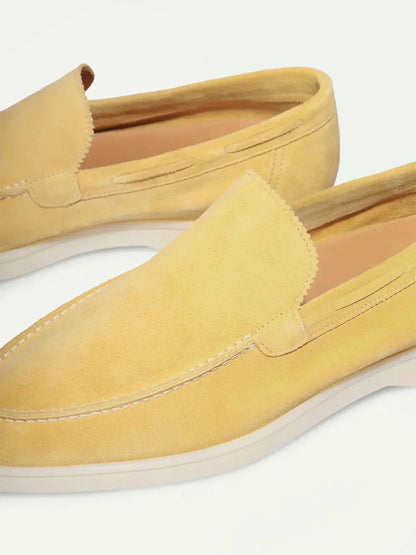 Klassischer Wildleder Slipper Zitrusgelb Maja