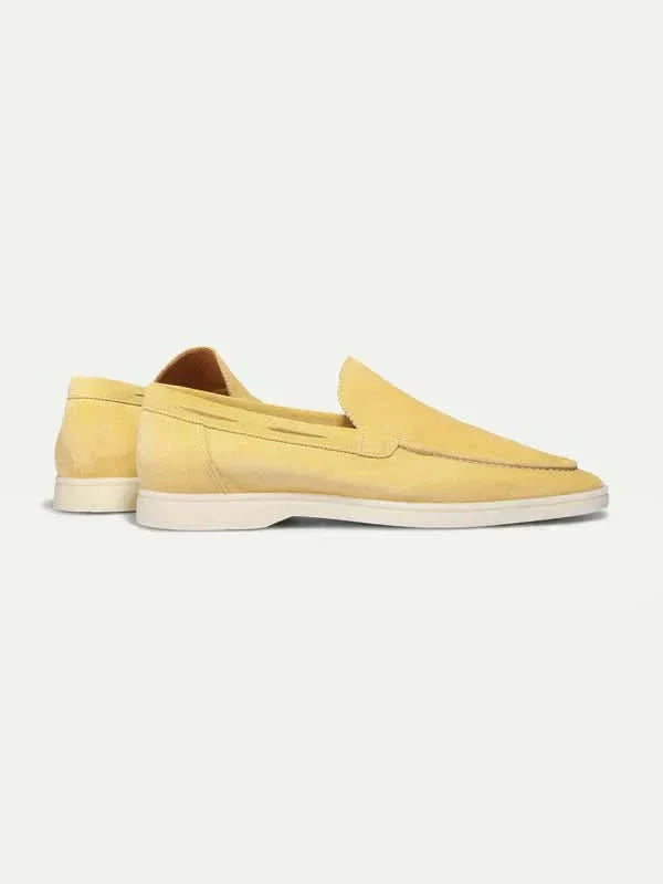 Klassischer Wildleder Slipper Zitrusgelb Maja