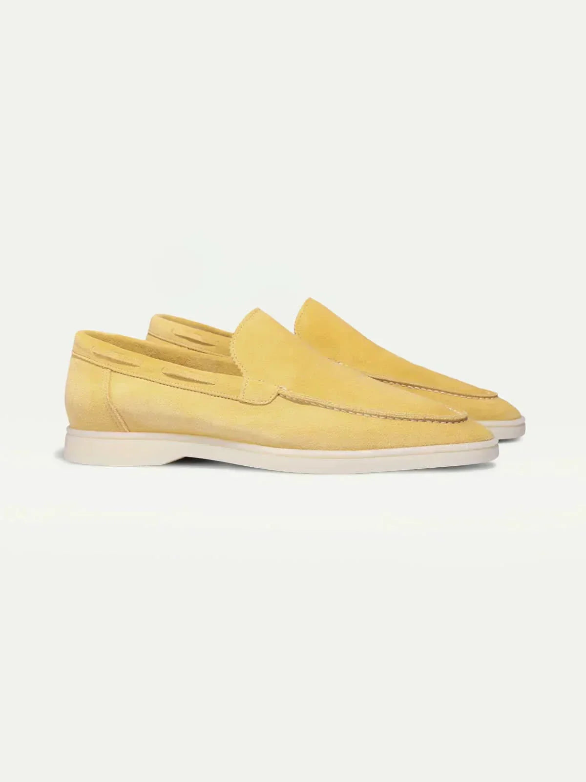 Klassischer Wildleder Slipper Zitrusgelb Maja