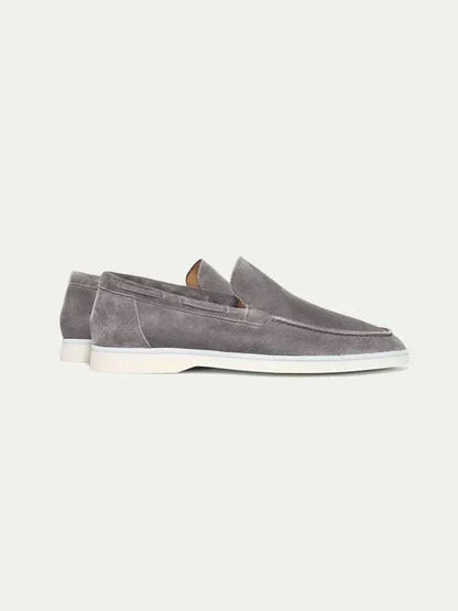 Klassischer Wildleder Slipper Grau Maja