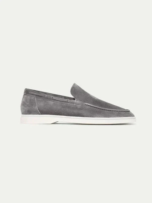 Klassischer Wildleder Slipper Grau Maja