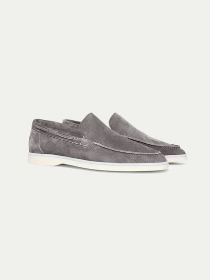 Klassischer Wildleder Slipper Grau Maja