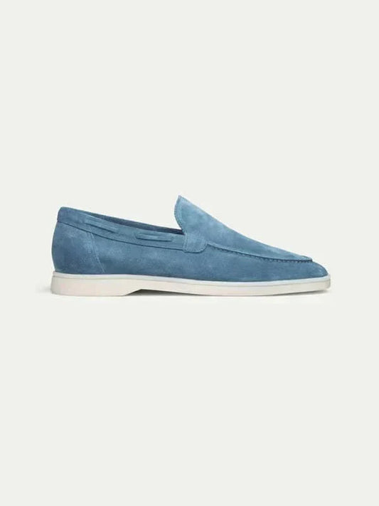 Klassischer Suède Loafer Ozeanblau Maja