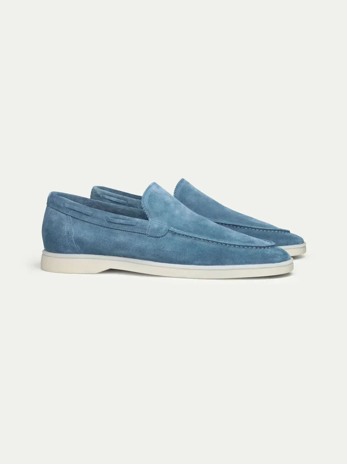 Klassischer Suède Loafer Ozeanblau Maja