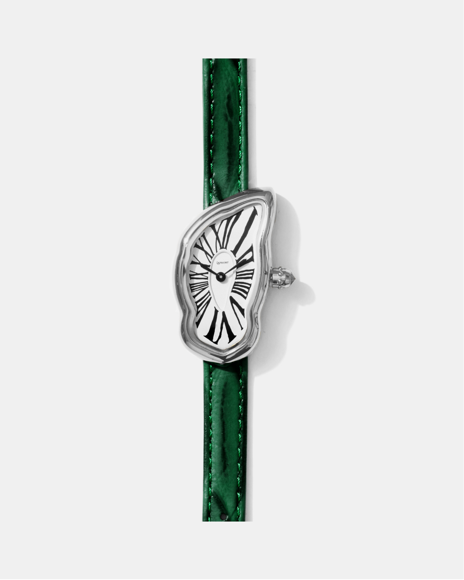 Schmelzende Uhr Klein Silber Maja