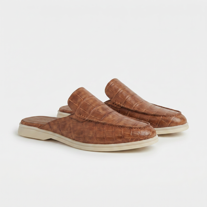 Tan Croco Yacht-Mule | LIMITIERTE AUFLAGE Maja
