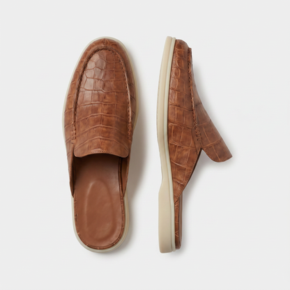 Tan Croco Yacht-Mule | LIMITIERTE AUFLAGE Maja